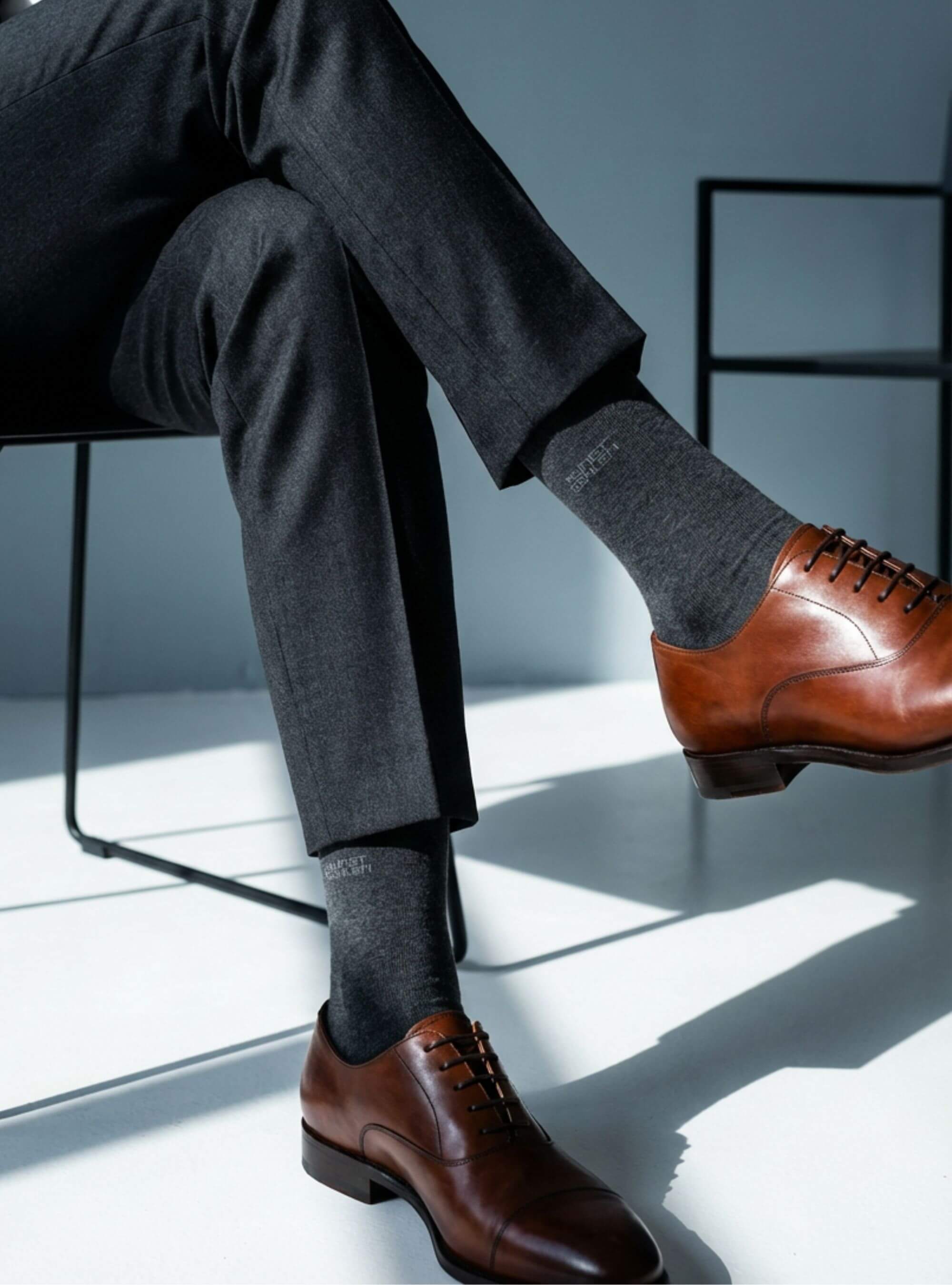 Organic Essentials Crew Dark Grey 3-Pack