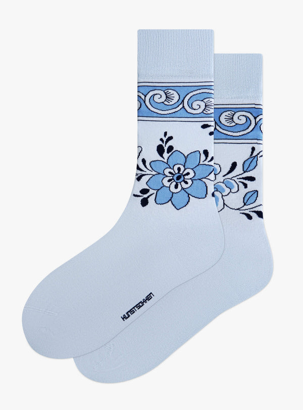 Delft Blue Pair of Shoes