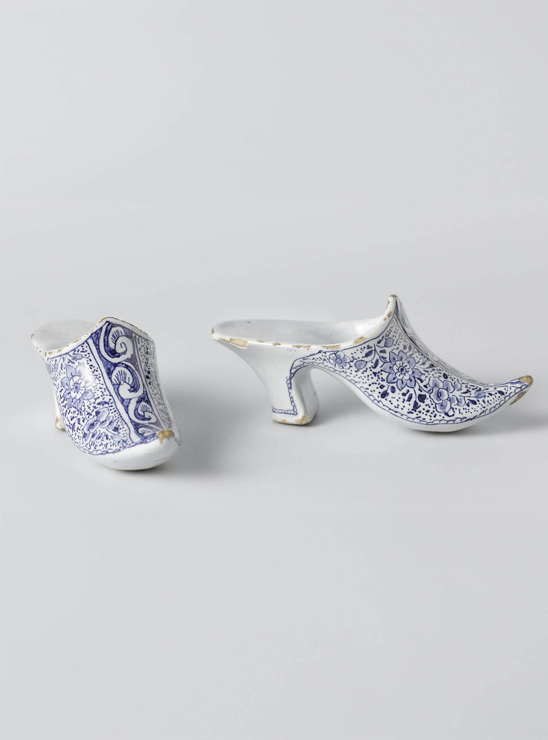 Delft Blue Pair of Shoes