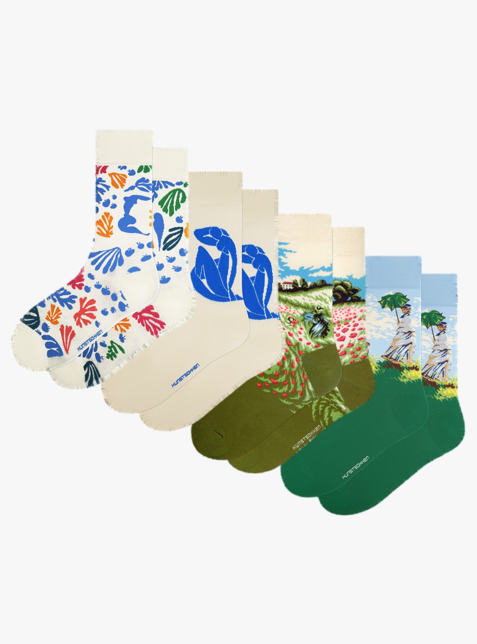 Franse Zomer 4-Pack - 4 paar kunstsokken