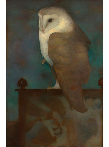 Jan Mankes - Large Owl on a Screen
