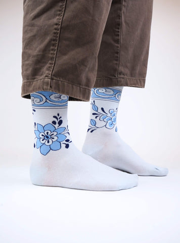Delft Blue Pair of Shoes