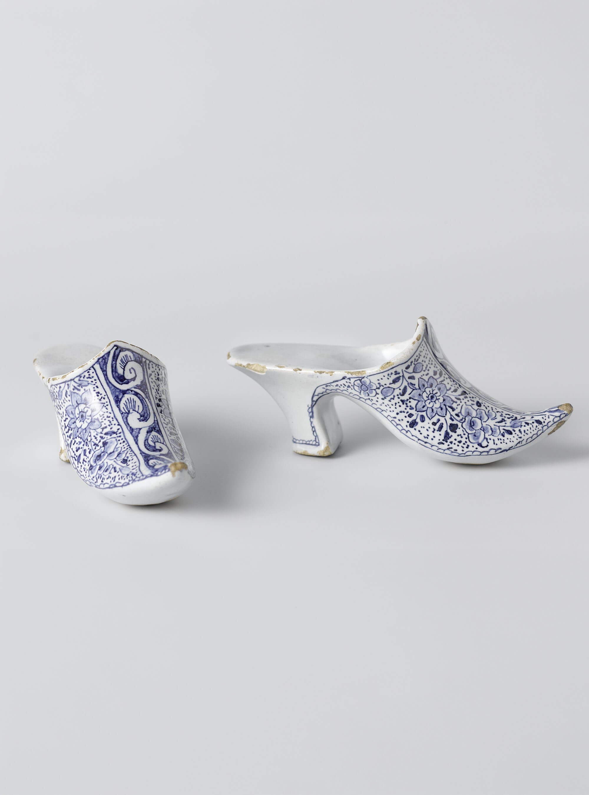 Delft Blue Pair of Shoes